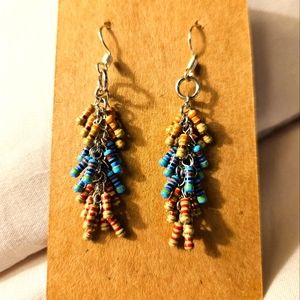 Dangle beaded earrings